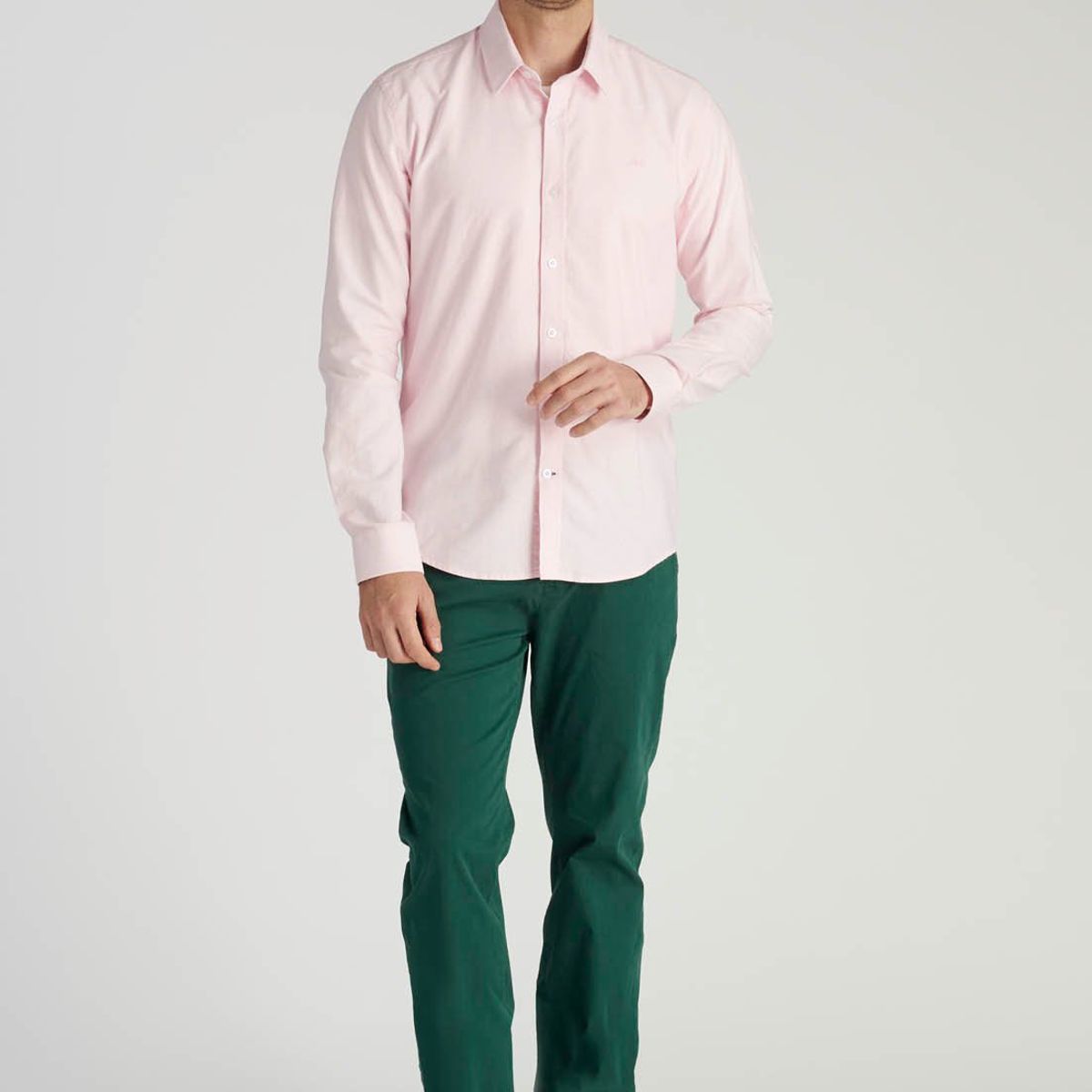 NEW MAN - Camisa Isoter Heritage Rosado Newman