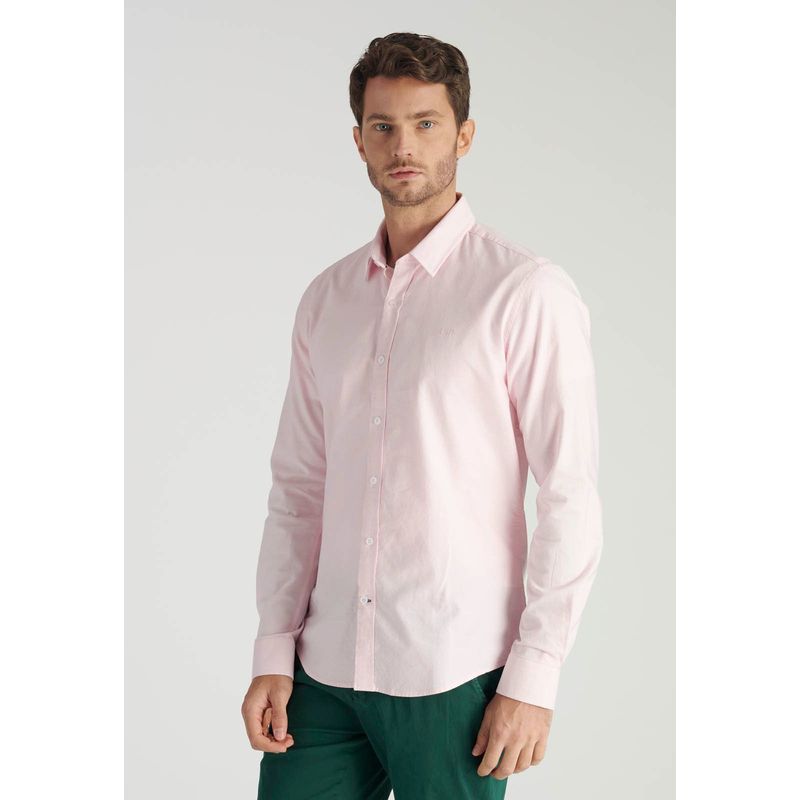 NEW MAN - Camisa Isoter Heritage Rosado Newman_.