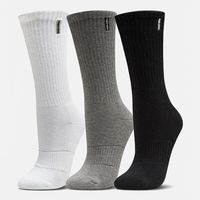 Calcetines Las Tres Puntas Pack Largo Negro Gris Blanco