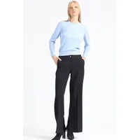 Pantalon Flare Tiro Alto, Abertura, Negro
