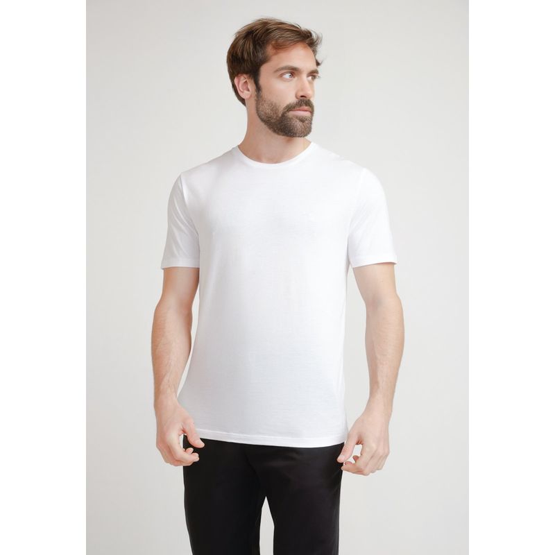 ORIGINAL PENGUIN - Polera De Hombre Algodón Pima Liso Blanco Original Penguin