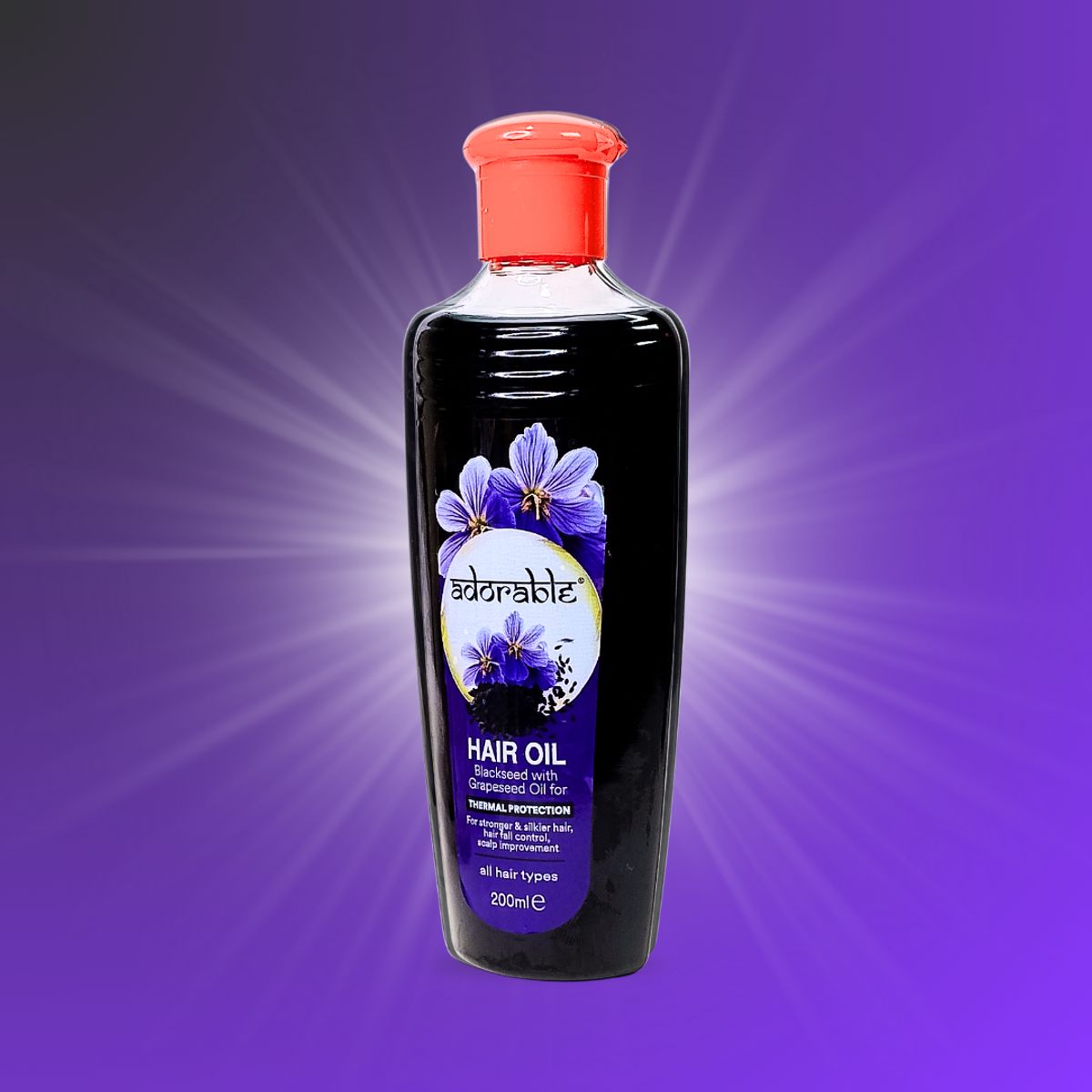 ADORABLE - Adorable Aceite Capilar Semillas Negras& Prot. Térmica 200ml