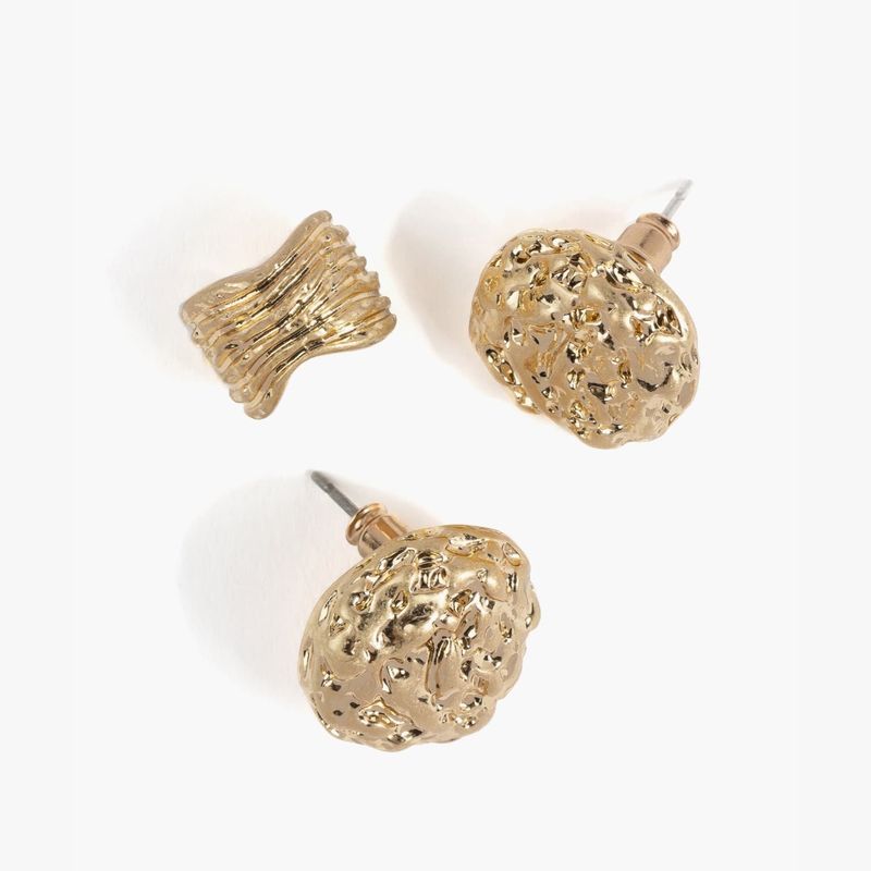 LOUNGE - Set Aros Mujer Redondos Y Cuff