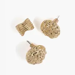 LOUNGE - Set Aros Mujer Redondos Y Cuff