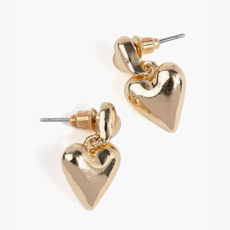 LOUNGE - Aros Mujer Doble Corazones