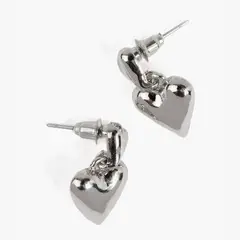 LOUNGE - Aros Mujer Doble Corazones