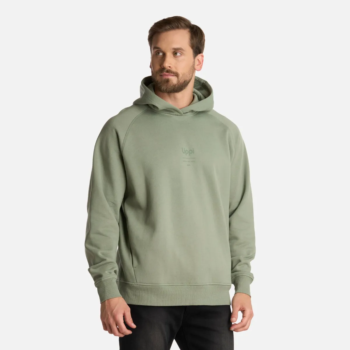 LIPPI - Polerón Hombre Ulmo Hoody Sweatshirt Jade Oscuro Lippi