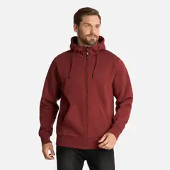 LIPPI - Polerón Hombre Ulmo Full Zip Hoody Sweatshirt Burdeo