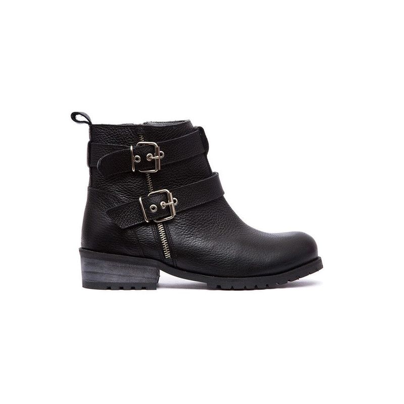GIANI DAFIRENZE - Botin Mujer De Cuero Sally Negro C1