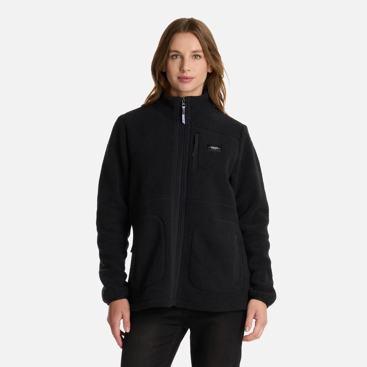 LIPPI - Polar Mujer Hug-Like Shaggy Pro Jacket Negro Lippi