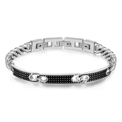 BROSWAY - Pulsera Plateada Hombre BUL26 - Plateado