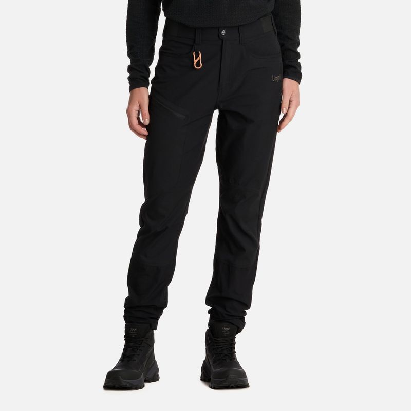 LIPPI - Pantalón Mujer Lennox Q-Dry Slim Fit Pants Negro Lippi