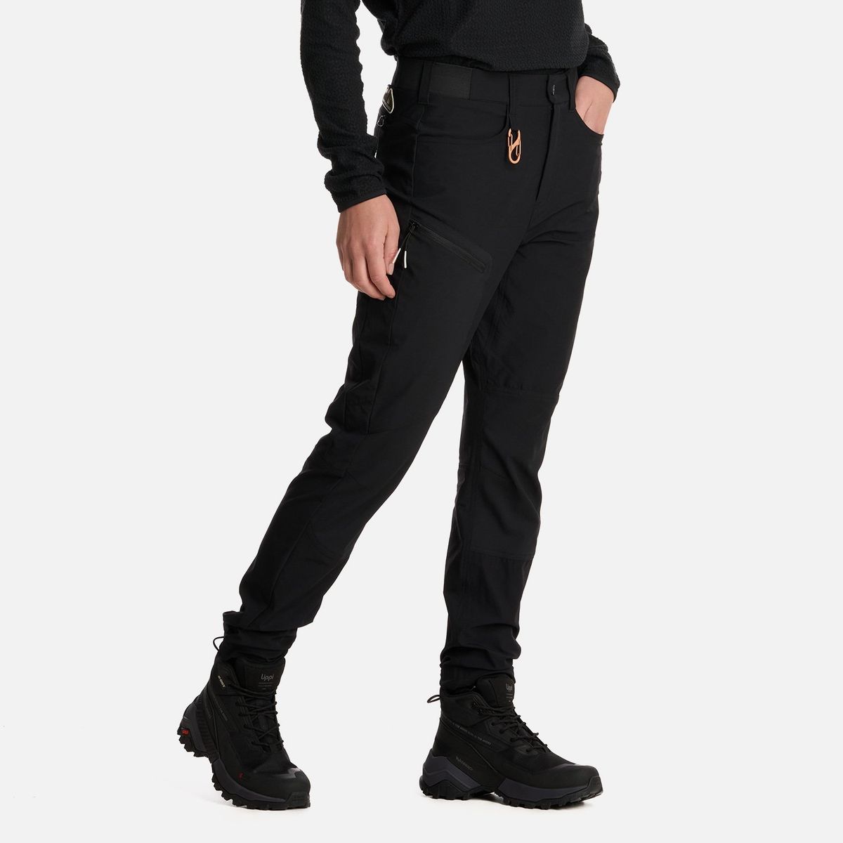 LIPPI - Pantalón Mujer Lennox Q-Dry Slim Fit Pants Negro Lippi