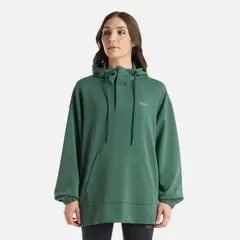 LIPPI - Polerón Mujer CityScape Hoody Sweatshirt Verde Botella