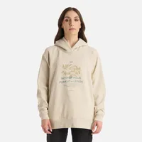 Polerón Mujer Insigne Hoody Sweatshirt Front Print Crudo