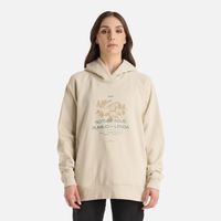 Polerón Mujer Insigne Hoody Sweatshirt Front Print Crudo