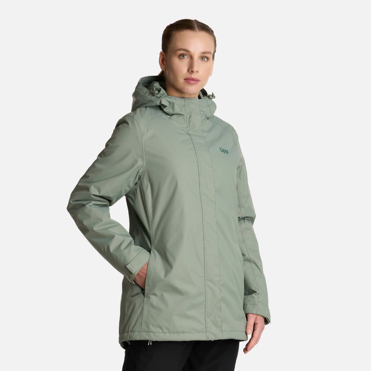 LIPPI - Chaqueta Mujer Suntra Steam-pro Hoody Jacket Jade Oscuro Lippi