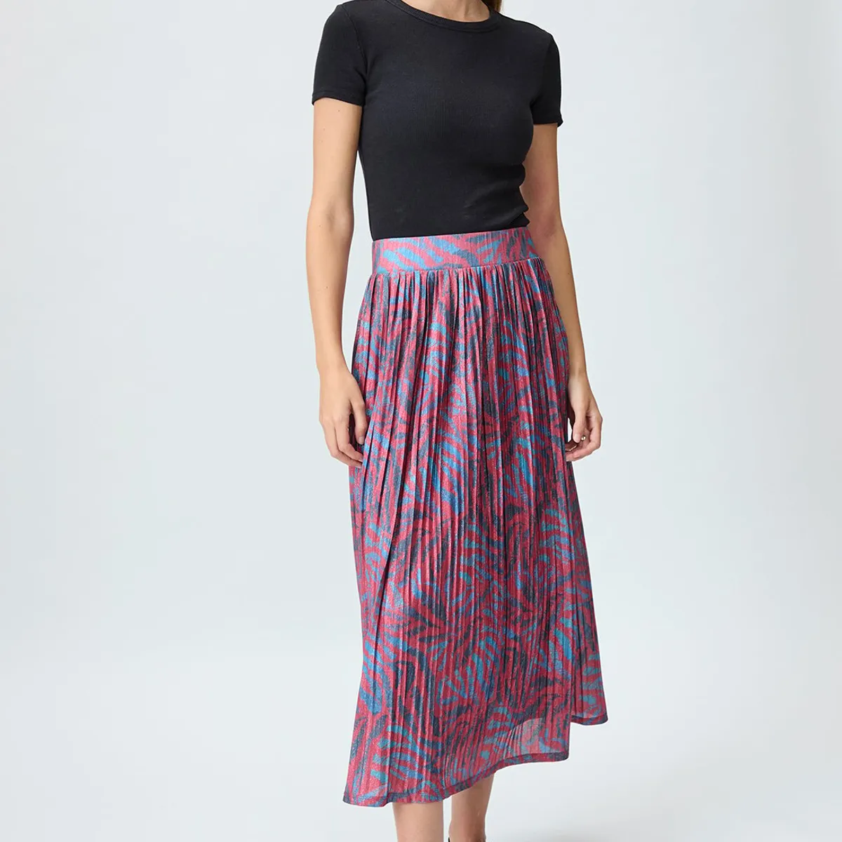 IO - Falda Larga Rojo Mujer Io