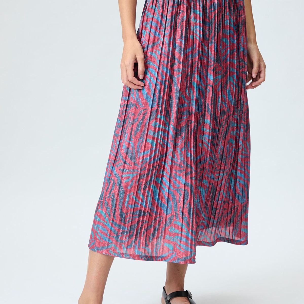 IO - Falda Larga Rojo Mujer Io