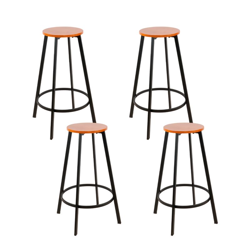 KLIK - Pack de 4 Pisos taburete de bar elipse industrial