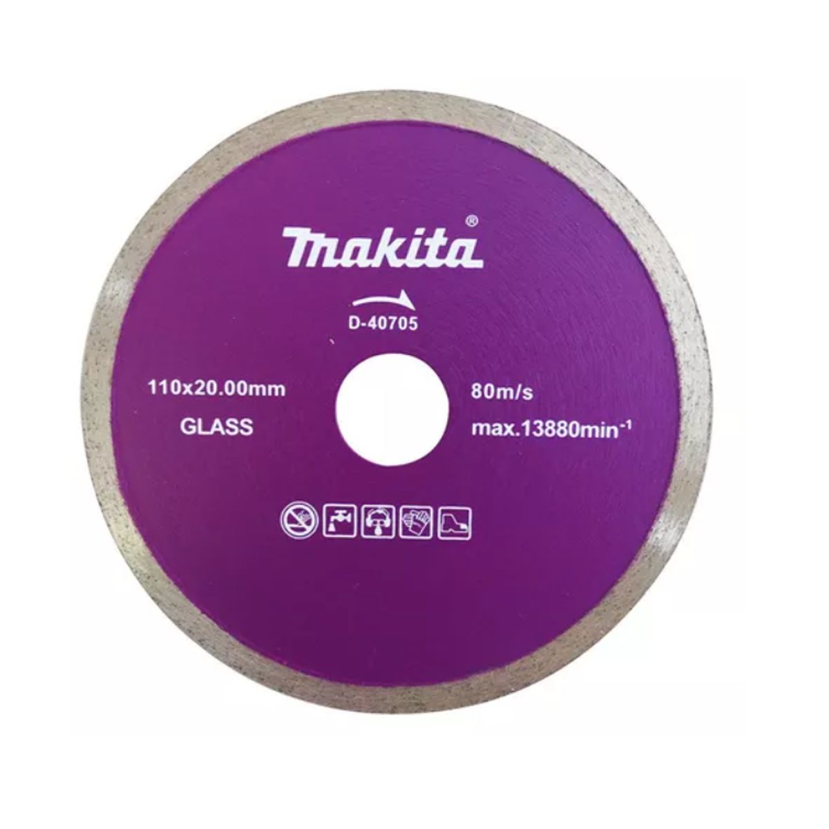 MAKITA - Disco Diamantado Continuo 110x20mm Para vidrio 4100nh2x Makita