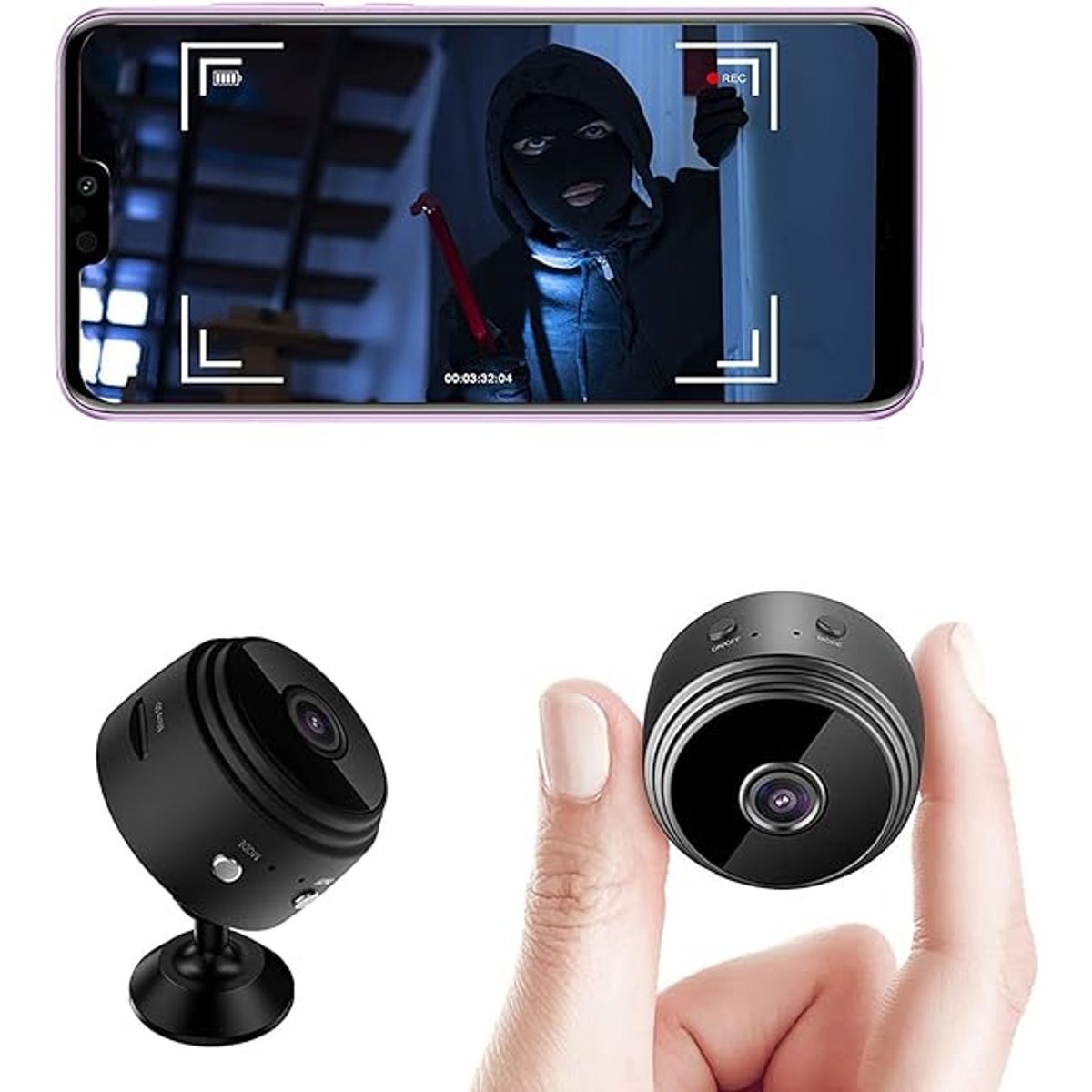 GENERICO - MINI CAMARA ESPIA WIFI V380 PRO RECARGABLE USB