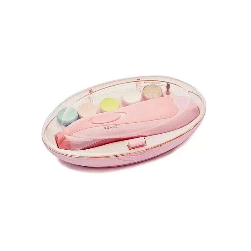 GENERICO - Lima Uñas Bebe Pulidor Torno Eléctrico Trimmer Color Rosa