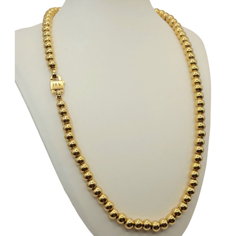 GENERICO - Collar de Esferas Oro 18K Laminado