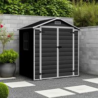 Bodegas Jardin Plastico PP 182X134X210CM Gris Oscuro