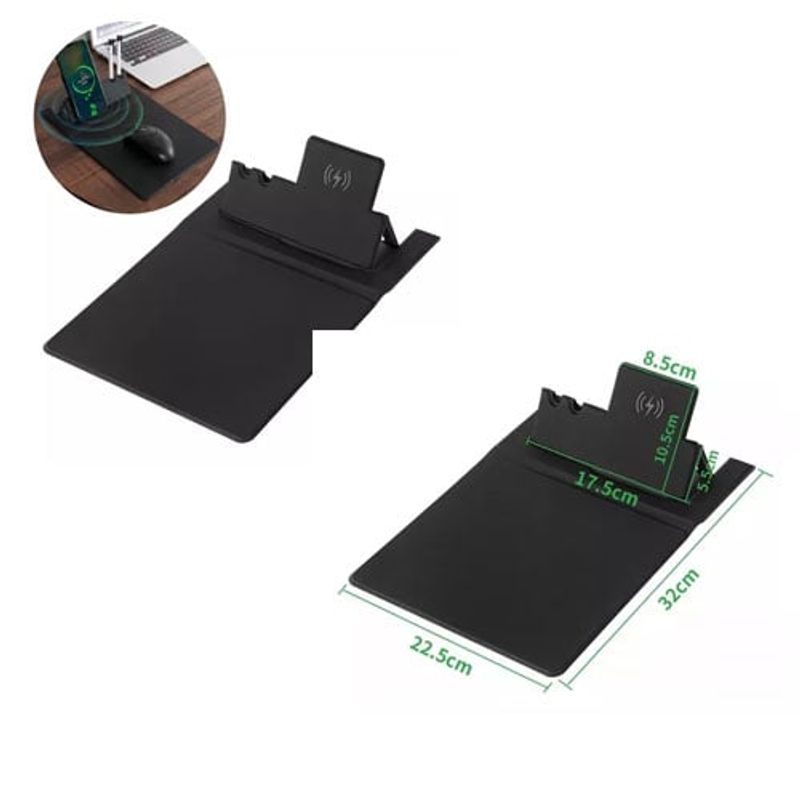 GENERICO - Mouse Pad Gamer Con Carga Rapida Inalámbrica