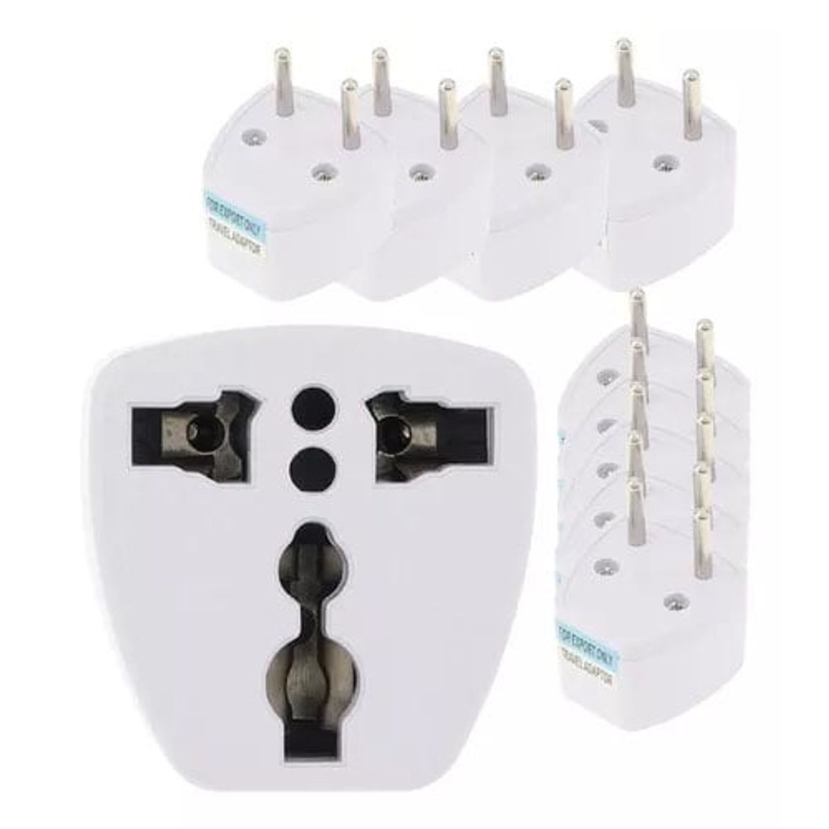 GENERICO - 10 Adaptadores de Enchufe Europeo