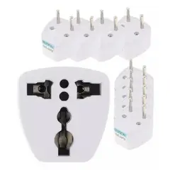 GENERICO - 10 Adaptadores de Enchufe Europeo