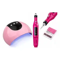 GENERICO - Pulidor De Uñas Torno Para Manicure + Lampara Uv