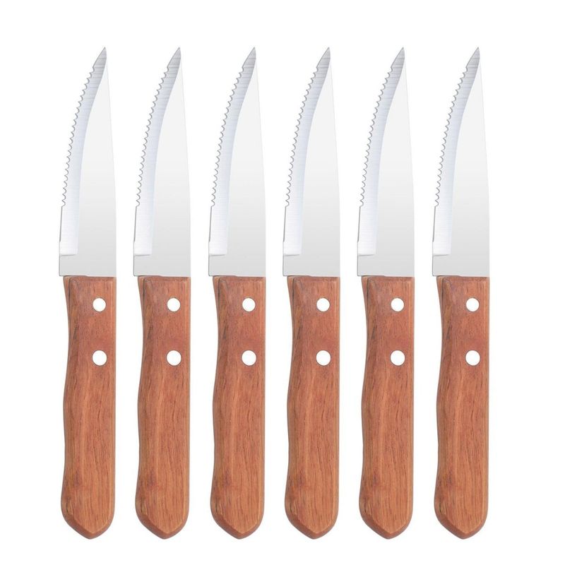 OEM - SET 6 CUCHILLOS PARRILLEROS CARNE