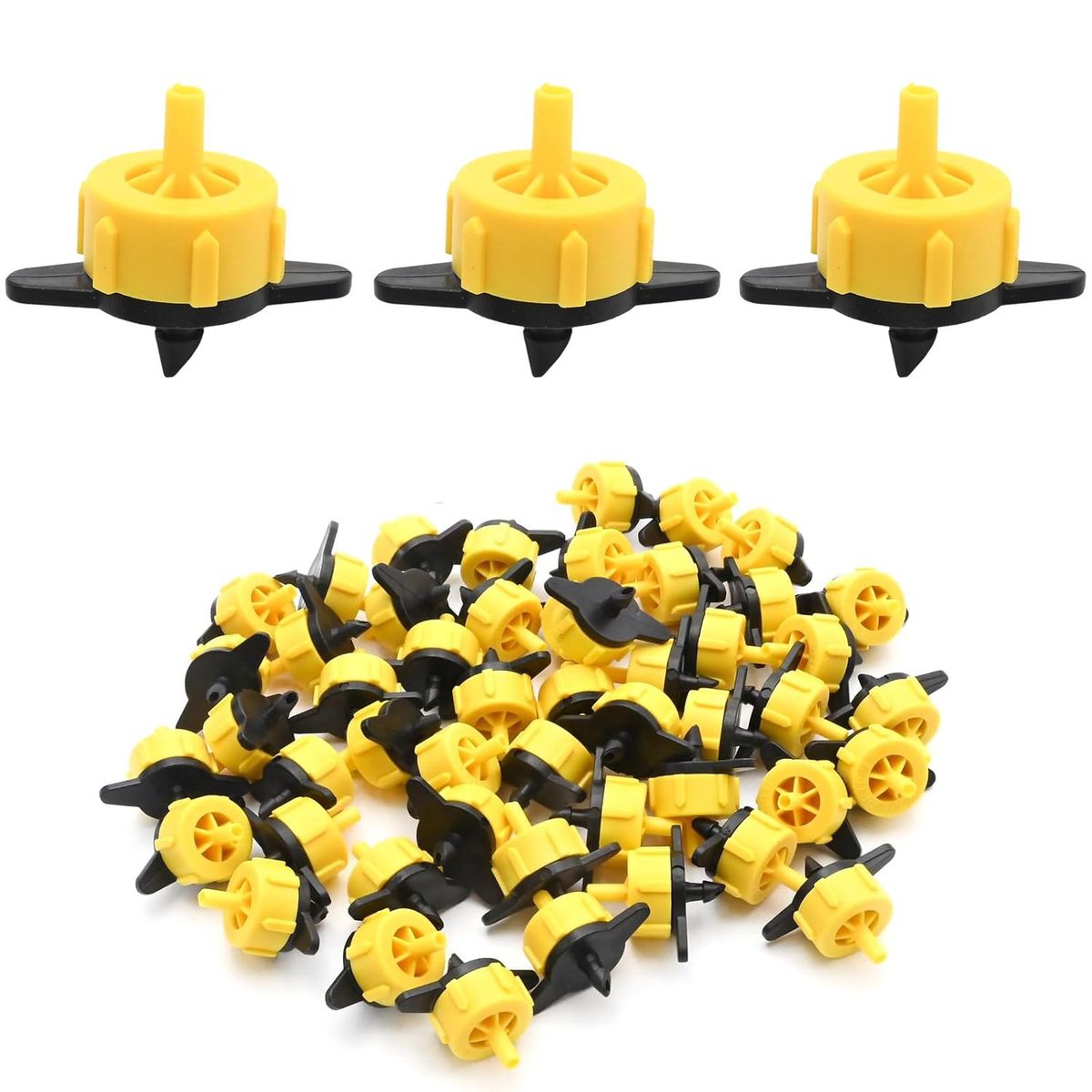 KUANGYE - Pack 100 Goteros Riego Autocompensado De 2 Litros Hora