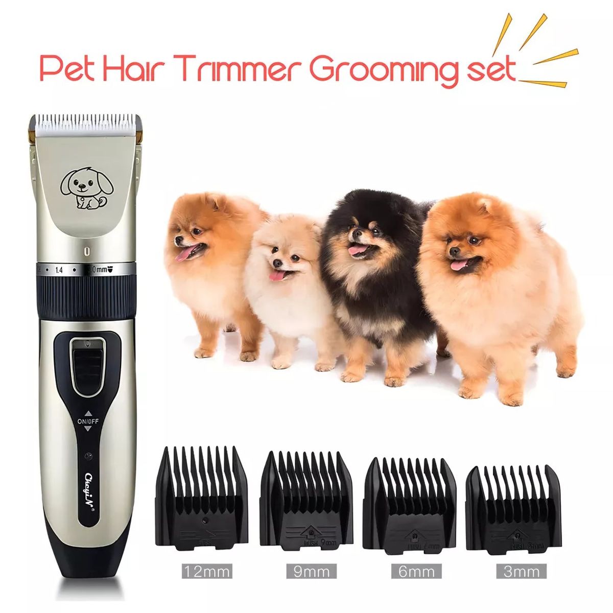 GENERICO - Kit de aseo para mascotas Clipper 220V