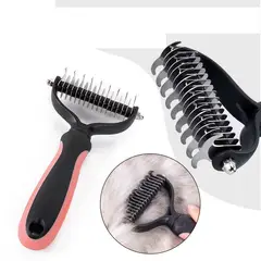 GENERICO - Cepillo Profesional Corta Nudo Mascota Perro Gato rosa-negro
