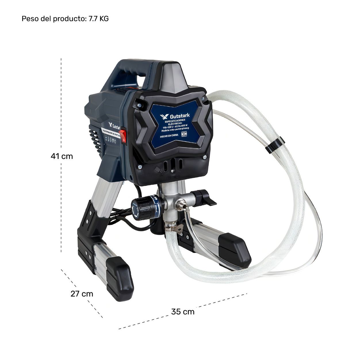 GUTSTARK - Pulverizador Pintura Electrica Industrial Sin Aire 3000psi