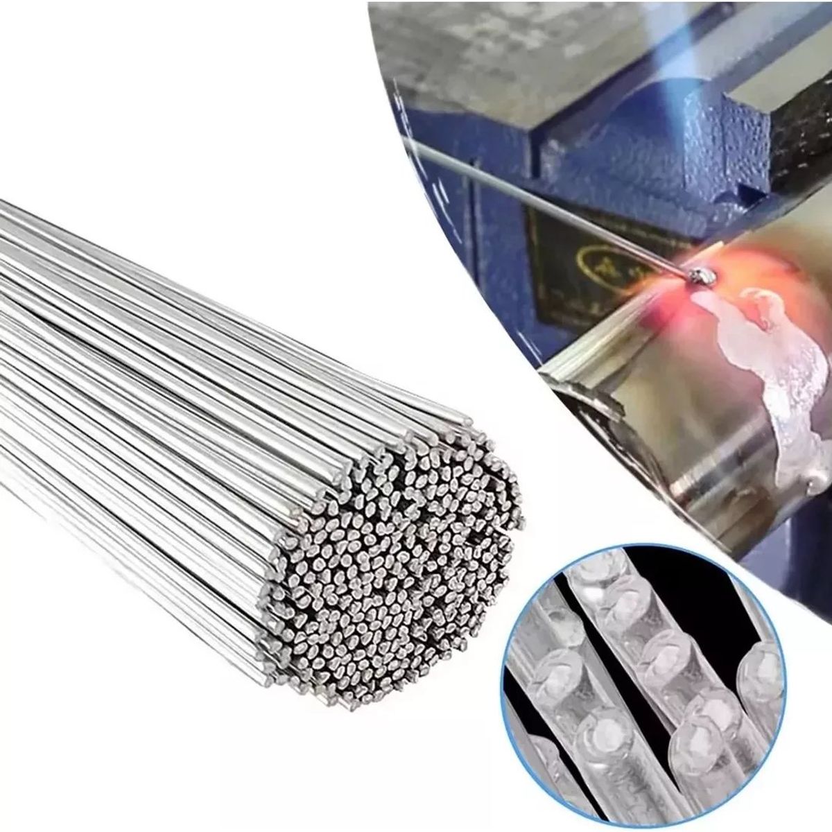 KUANGYE - 20pz varillas 33cm Soldadura For Soldar Aluminio Cobre Fierr
