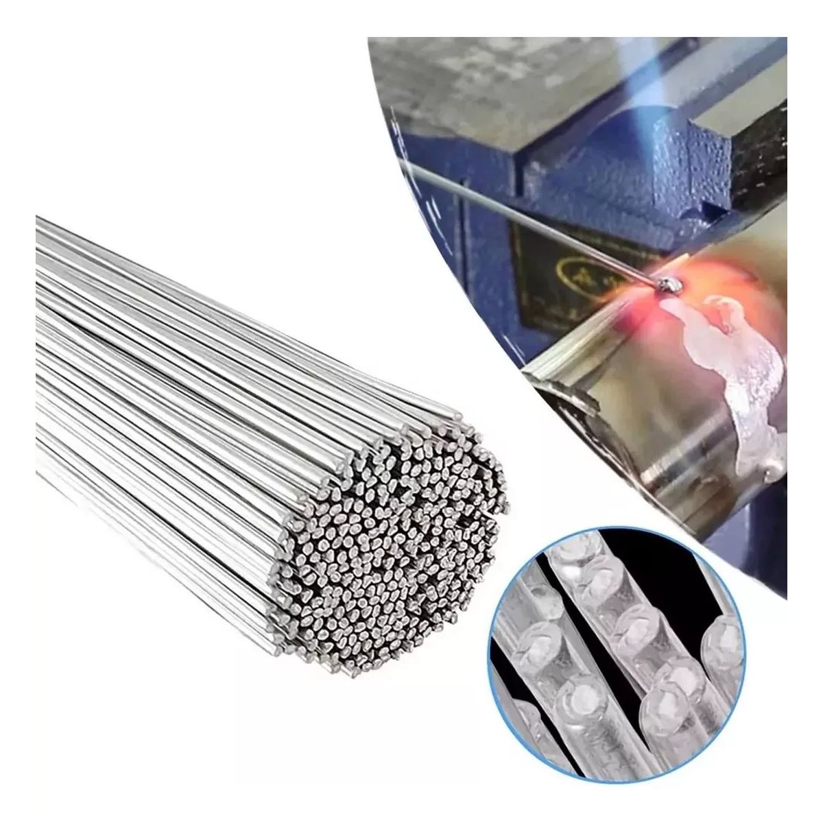 KUANGYE - 20pz varillas 33cm Soldadura For Soldar Aluminio Cobre Fierr