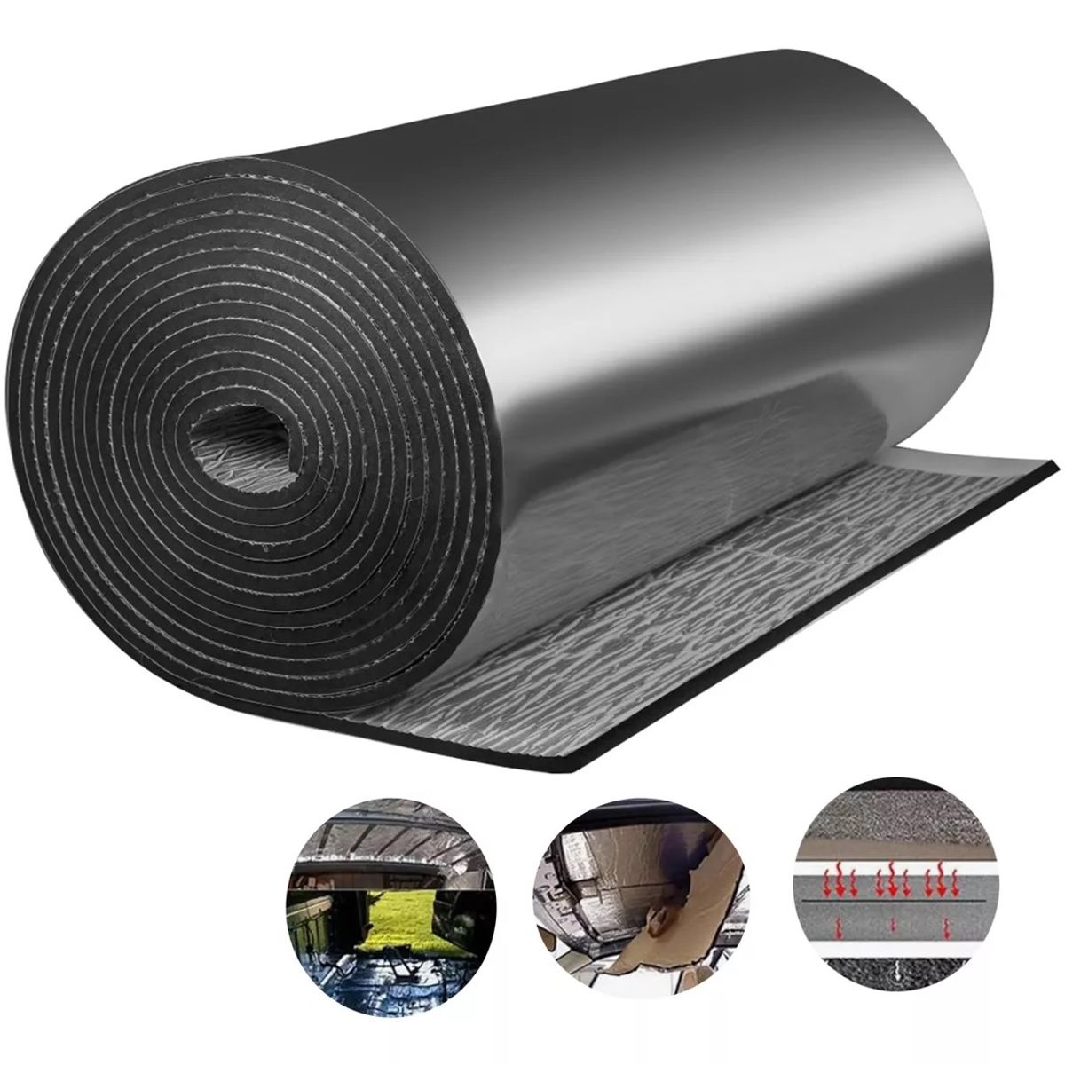 KUANGYE - Lamina Goma Aislamiento 5mm Sonido Termico Puertas Absorción