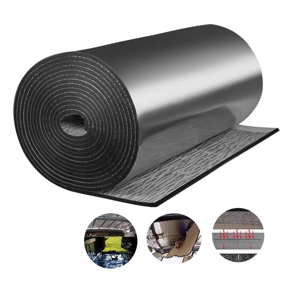 KUANGYE - Lamina Goma Aislamiento 5mm Sonido Termico Puertas Absorción