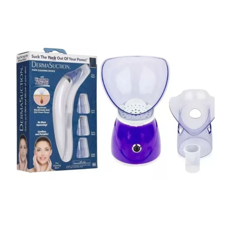 GENERICO - Pack Vaporizador Sauna Facial  Removedor Puntos Negros