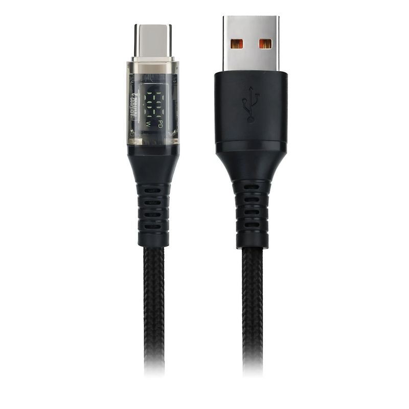 TECNOLAB - Cable Usb A A Tipo C 20w Con Pantalla Led - SC