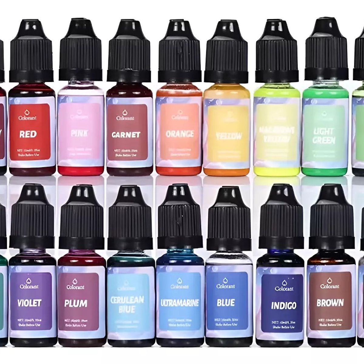 MUNDO MAGIA - Colorante Para Vela Y Jabón Pigmento 18 Colores Fluorescent