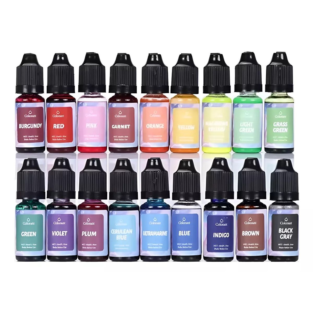 MUNDO MAGIA - Colorante Para Vela Y Jabón Pigmento 18 Colores Fluorescent