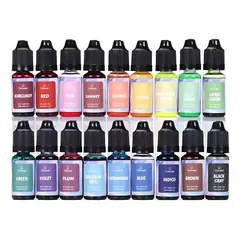 MUNDO MAGIA - Colorante Para Vela Y Jabón Pigmento 18 Colores Fluorescent