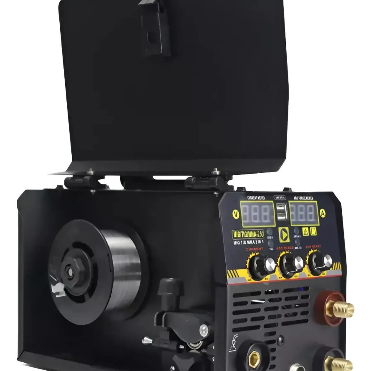 MUNDO MAGIA - Soldadora Mig Tig Arco 250a Sin Gas + Rollo De Alambre Flux