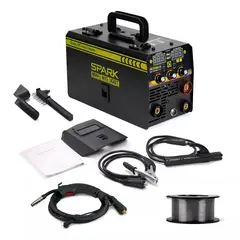 MUNDO MAGIA - Soldadora Mig Tig Arco 250a Sin Gas + Rollo De Alambre Flux