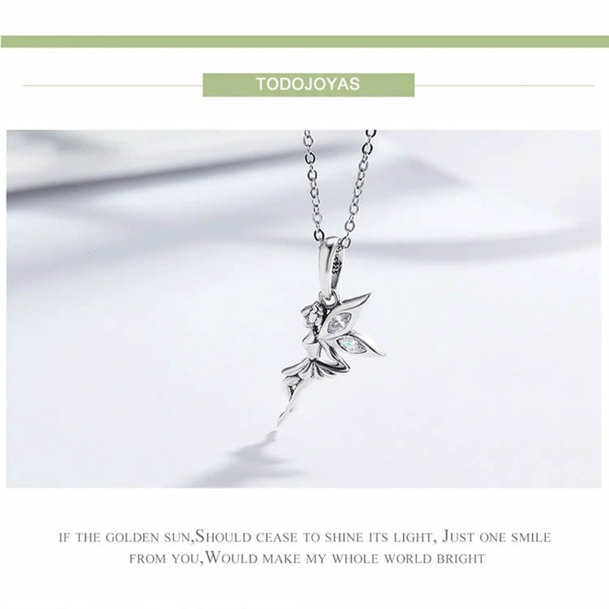 TODOJOYAS - Charm Dije Plata 925 Hada con Circones